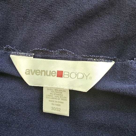 Avenue Body Camisole Size 30/32 Dark Blue Lace Burnout Tank Top Stretchy Fairy - Picture 6 of 8